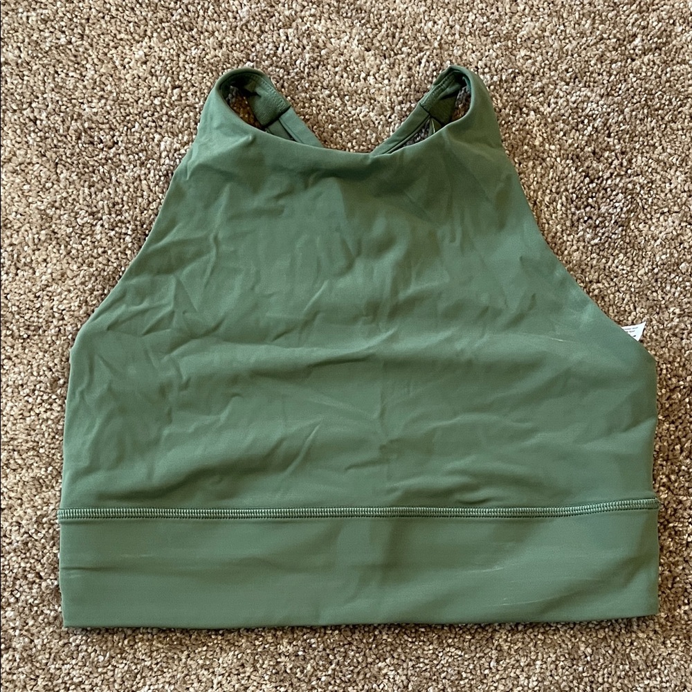 Lululemon Athletica Sage Green Sports Bra, Size 8